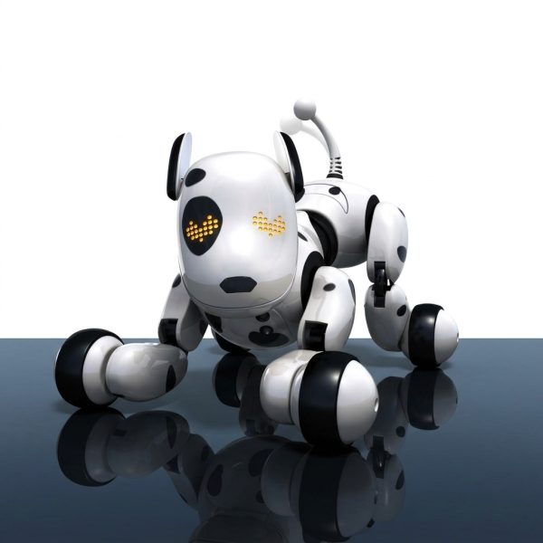 Cão Robô Inteligente Interativo com Comando por Infravermelhos e Olhos LED