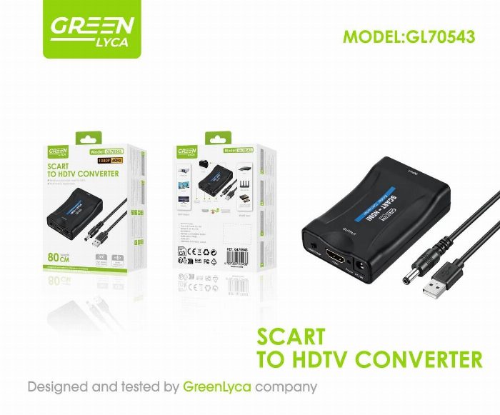 Conversor SCART para HDMI / HDTV 1080p
