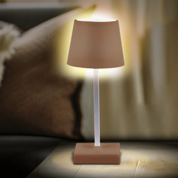 Candeeiro de mesa tátil LED ajustável e minimalista
