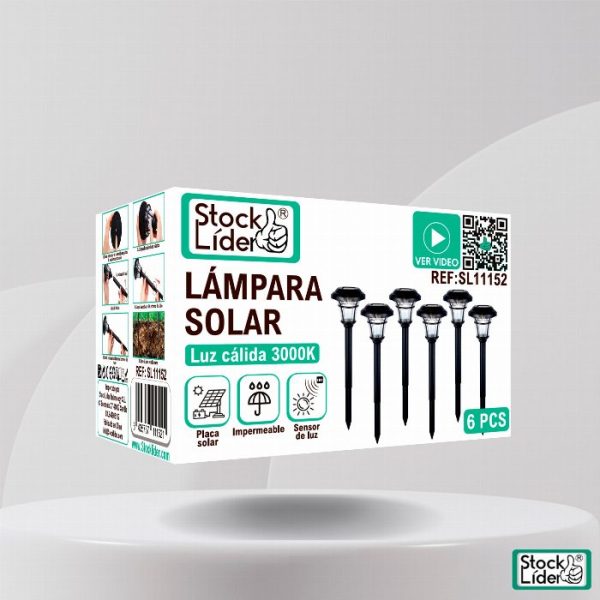 Espeto Solar LED de Jardinagem e Exterior 3000K