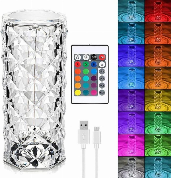 Candeeiro de Mesa Tátil Multicolor