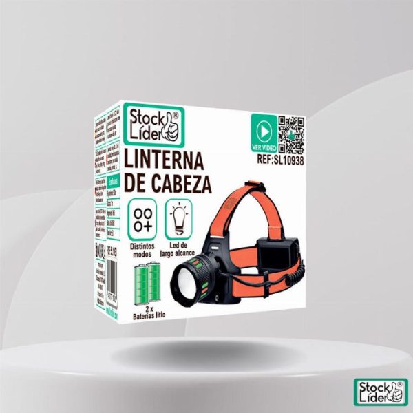 Lanterna de Cabeça LED Frontal 2500 Lúmens com Zoom e Carregamento USB-C (IPX65 / 2x 18650)