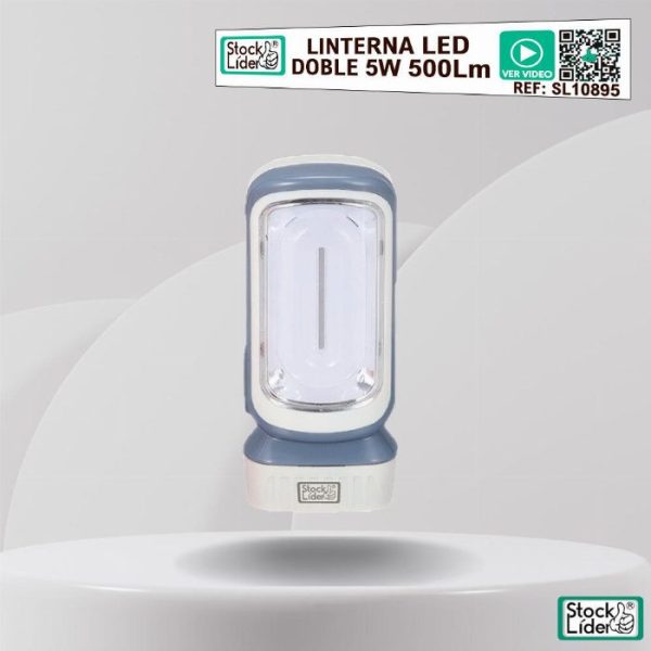 Lanterna e Candeeiro LED 2-em-1 Portátil (500 Lúmens / 5W / 3x AA)