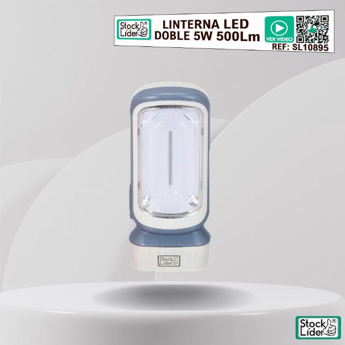 Lanterna e Candeeiro LED 2-em-1 Portátil (500 Lúmens / 5W / 3x AA)