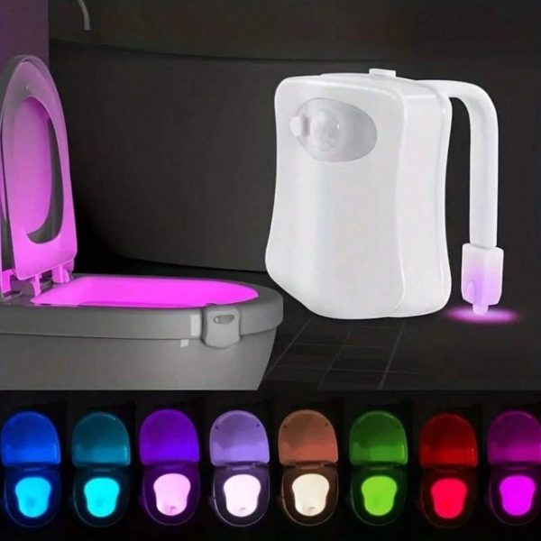 Luz LED para Sanita com Sensor de Movimento e Cores Arco-Íris
