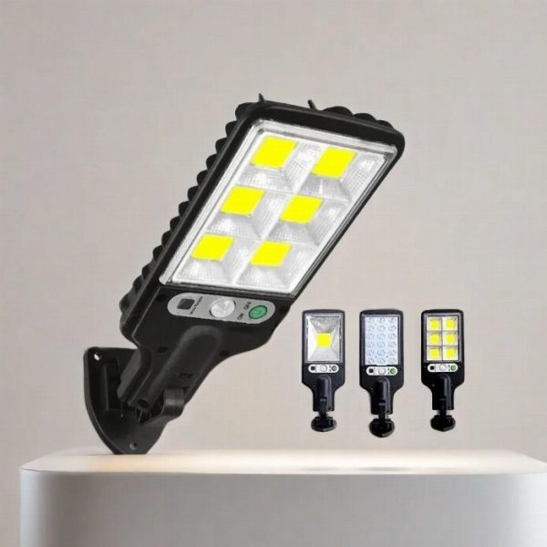 Candeeiro Solar LED com Sensor de Movimento e Comando a Distância