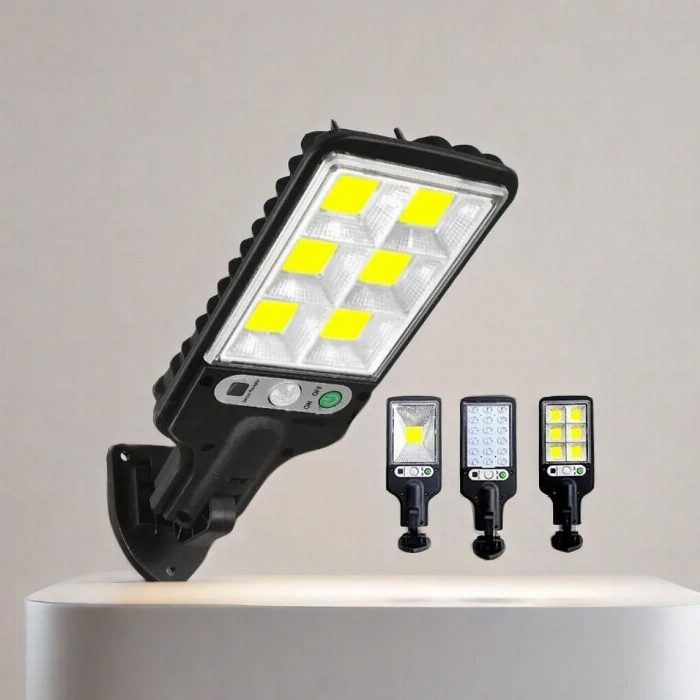 Candeeiro Solar LED com Sensor de Movimento e Comando a Distância