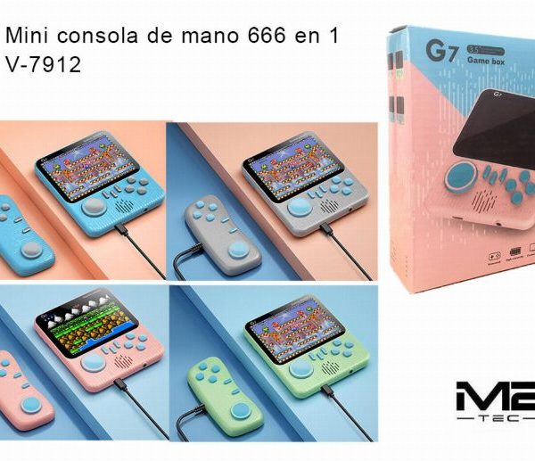 Consola de jogos portátil mini retro 666 em 1