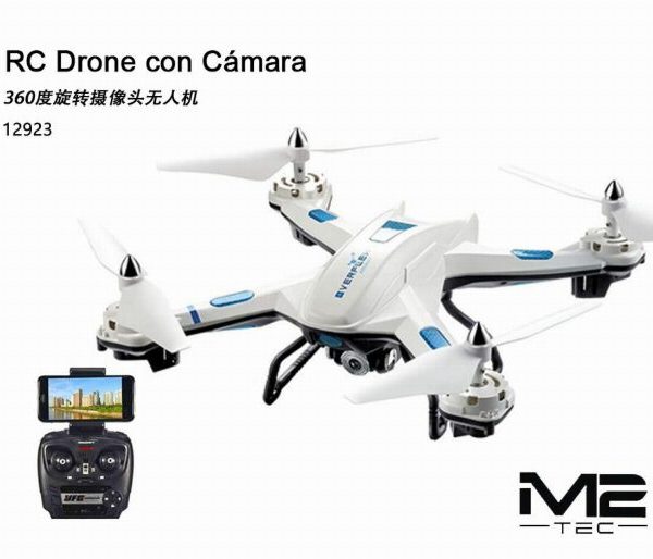 Drone RC com câmara integrada e comando de controlo remoto