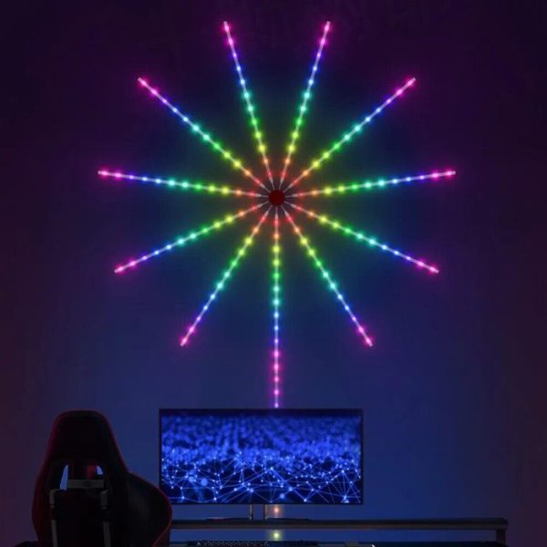 Fita LED Efeito Fogos de Artifício com Comando e Controlo por Aplicação Móvel (USB)