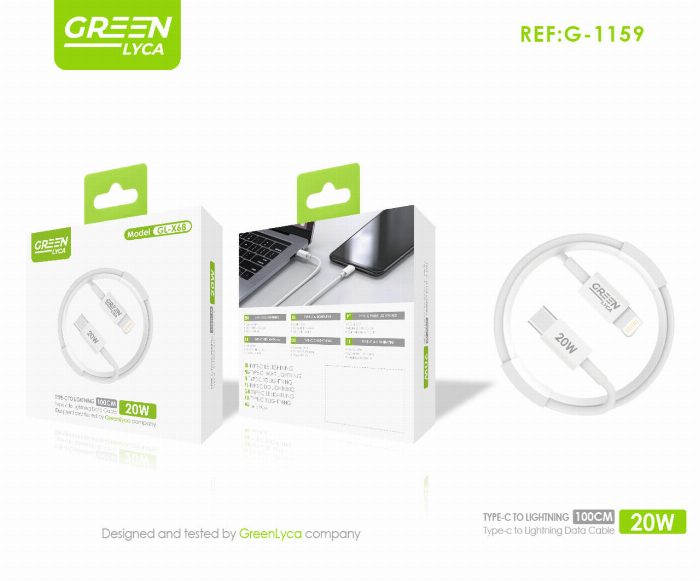 Cabo USB-C para Lightning 20W (1 m)