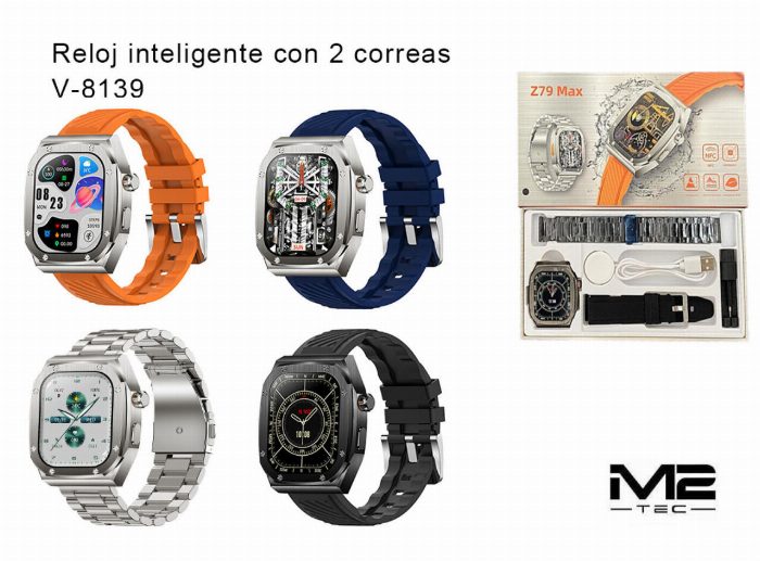 Smartwatch Z79 MAX com 2 braceletes