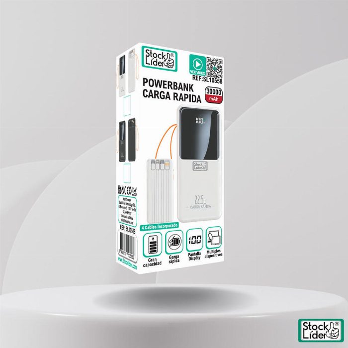 Power bank de carregamento rápido 30.000 mAh