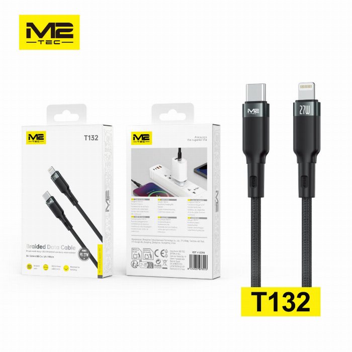 Cabo USB-A para Lightning 27W M2TEC (1 m)
