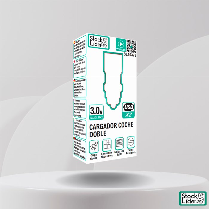 Carregador de carro duplo USB (2x)
