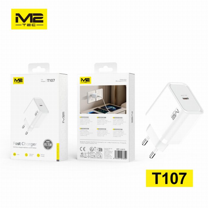Carregador de parede 25W USB-C PD M2TEC