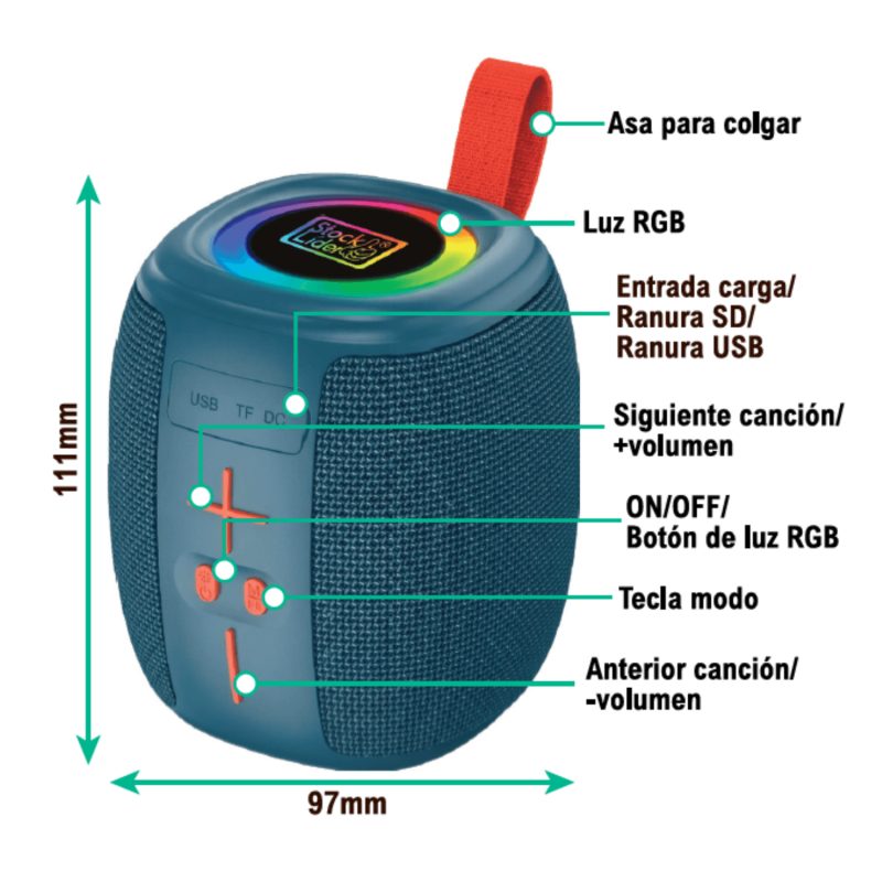 RGB Alto-falante Bluetooth