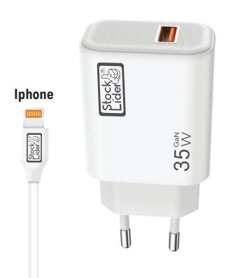 Carregador USB + Cabo tipo iPhone