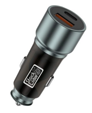Carregador de carro USB + Tipo C