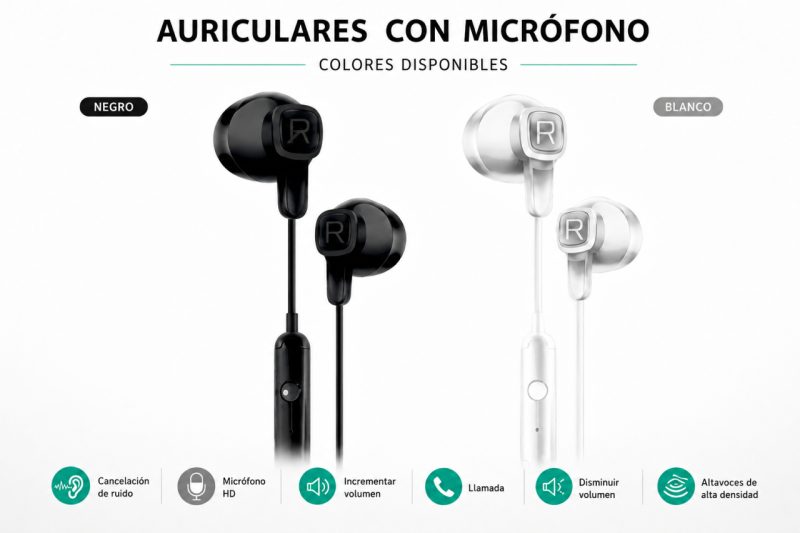 Auriculares com microfone