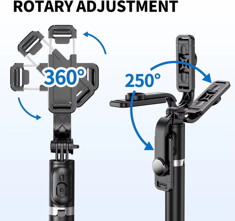 Vara de selfie Q02 extensível com suporte estável