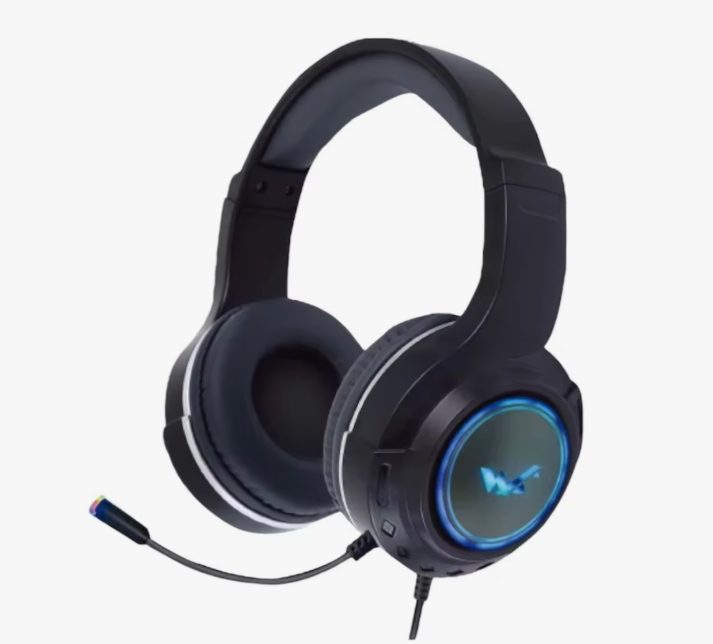 Auricular para jogos com luz RGB