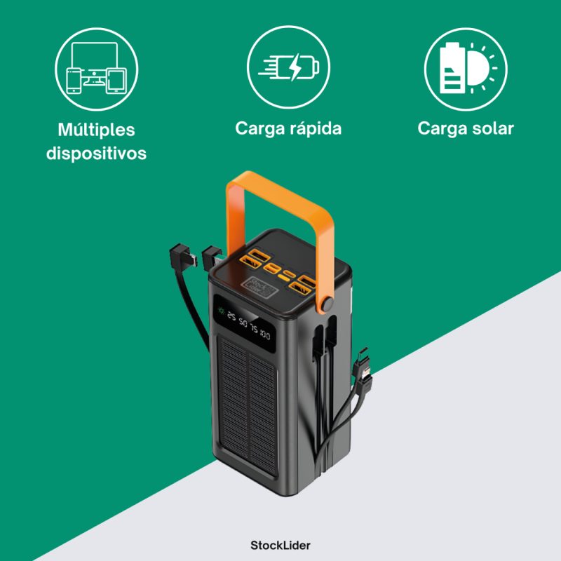 Powerbank com carga solar