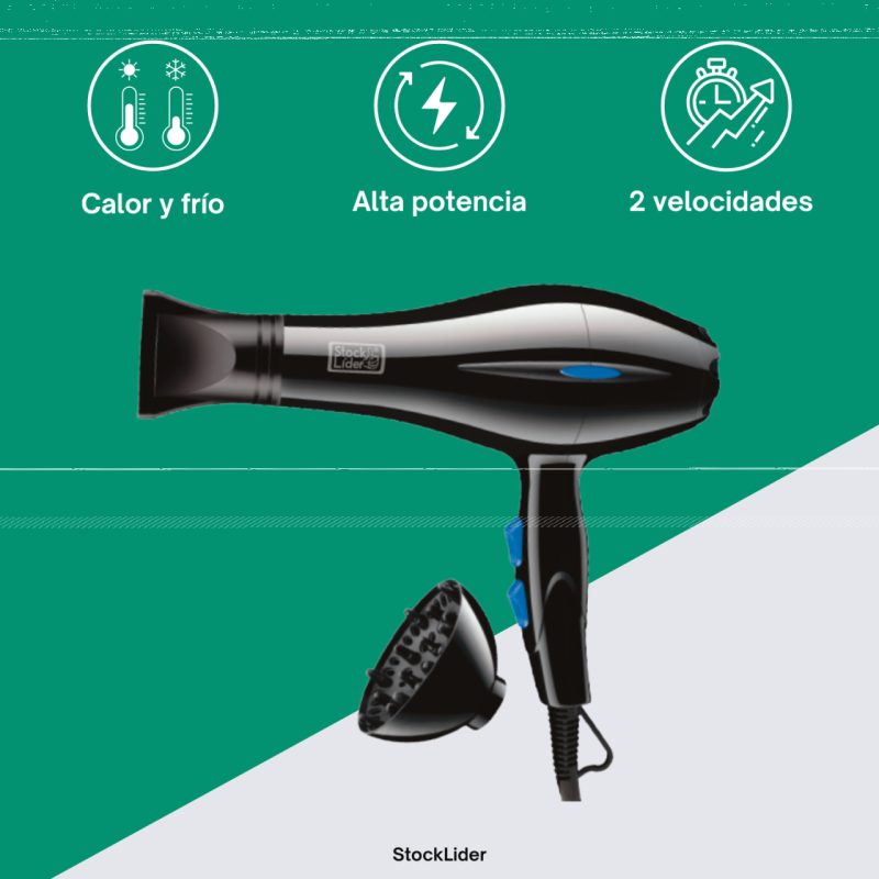 Secador de cabelo com difusor