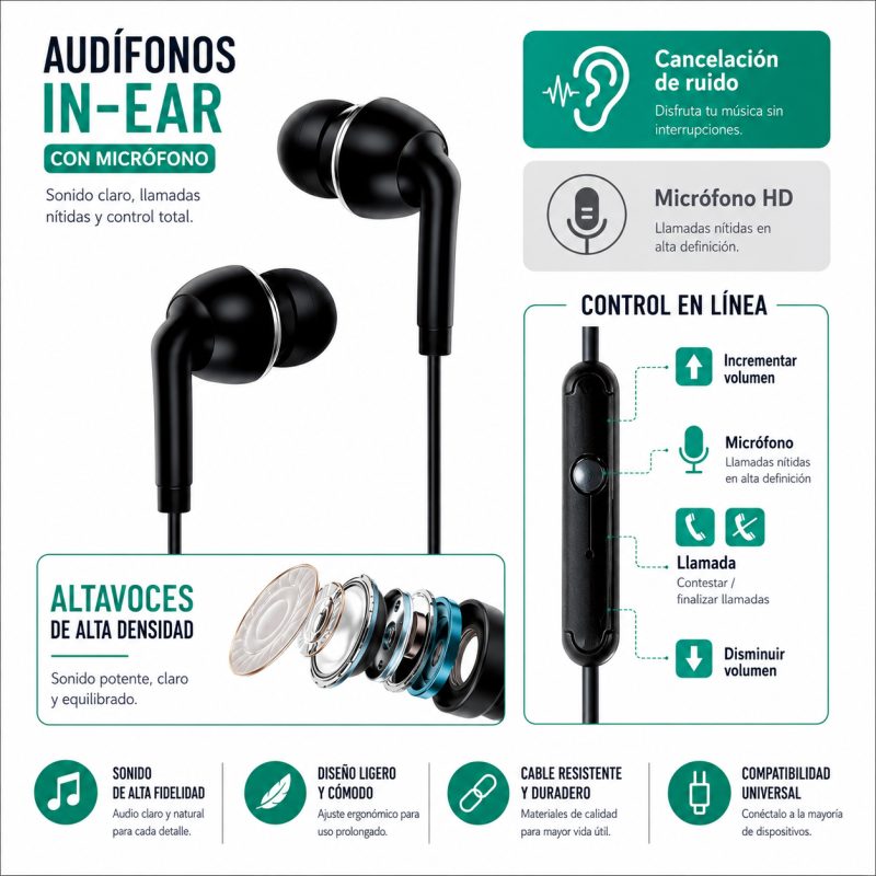 Auriculares com microfone