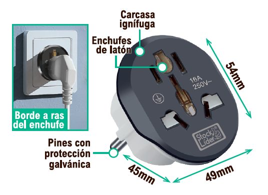 Adaptador universal para viagens internacionais