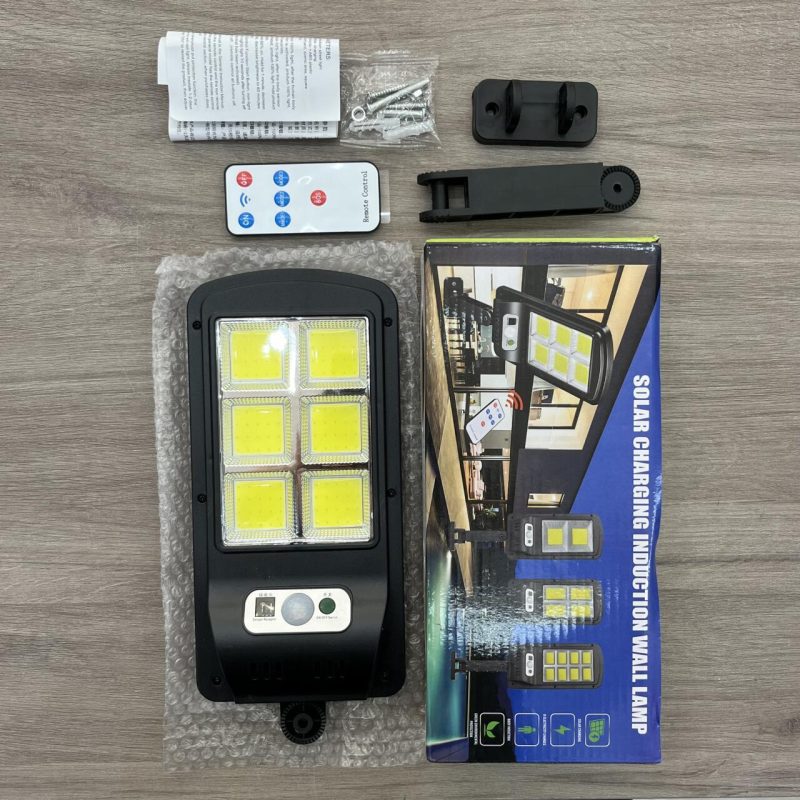 Luz solar LED com controlador + caixa