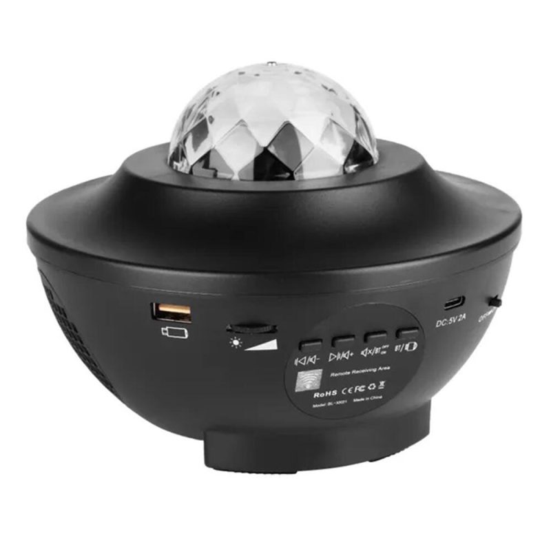 Estrelas do projetor LED Galaxy com alto-falante Bluetooth, direção de distância, temporizador e luz noturna infantil