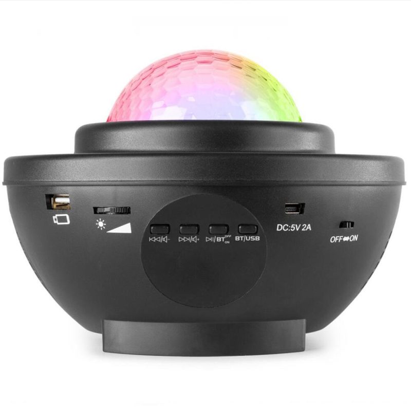Estrelas do projetor LED Galaxy com alto-falante Bluetooth, direção de distância, temporizador e luz noturna infantil