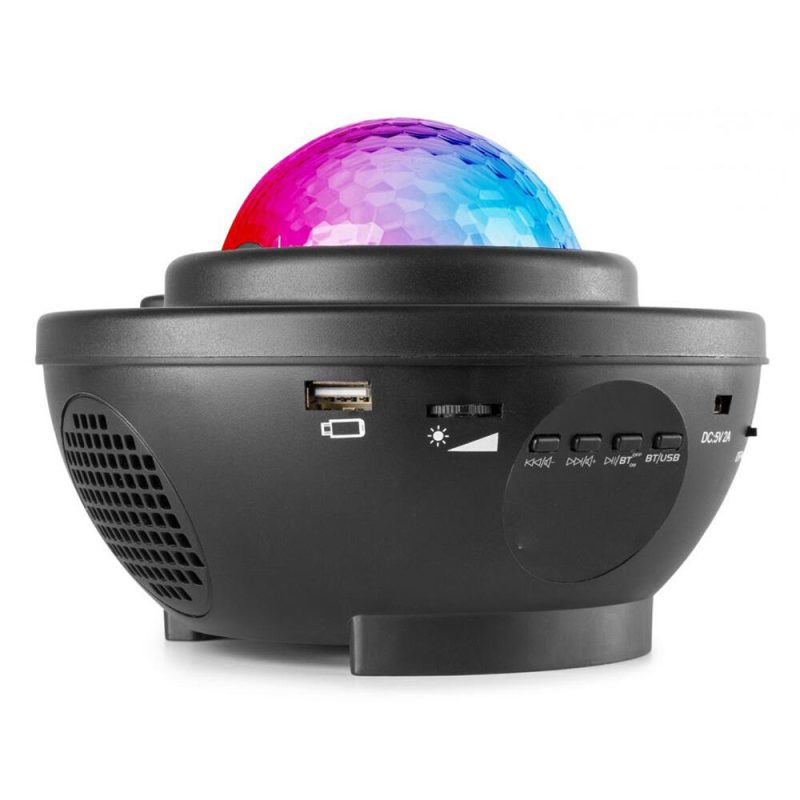 Estrelas do projetor LED Galaxy com alto-falante Bluetooth, direção de distância, temporizador e luz noturna infantil